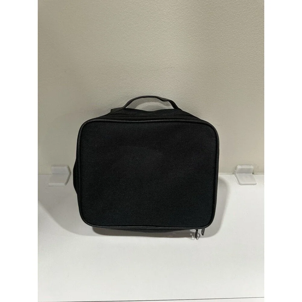 DIMJ Black Travel Toiletry Bag Makeup Cosmetics Organizer Case Multi-Compartment